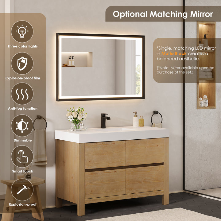 Cascadia 48" Single Bathroom Vanity