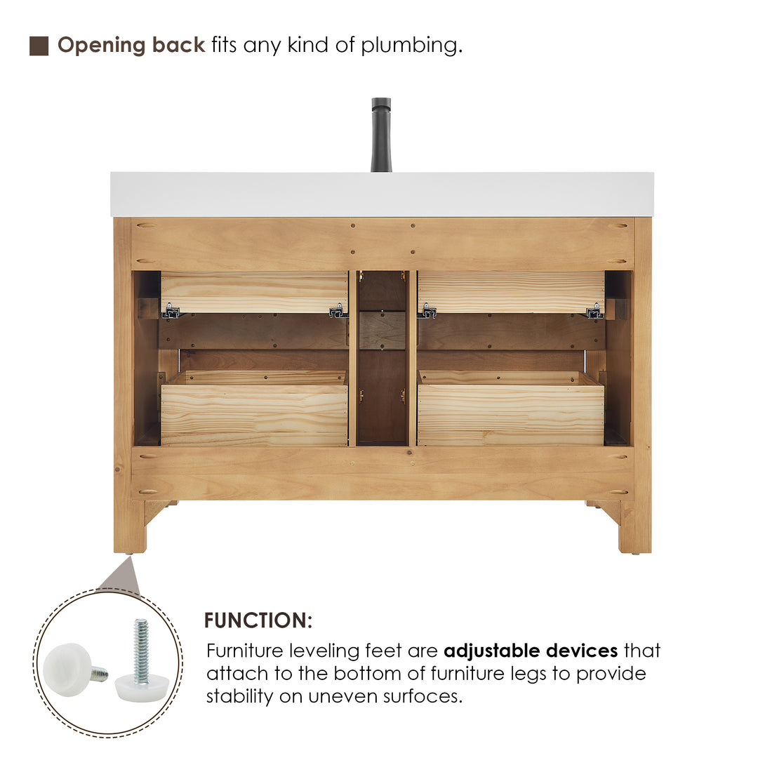 Cascadia 48" Single Bathroom Vanity