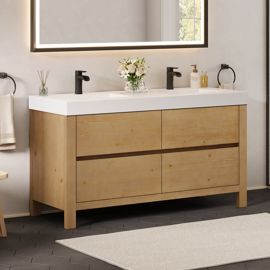 Cascadia 60" Double Bathroom Vanity