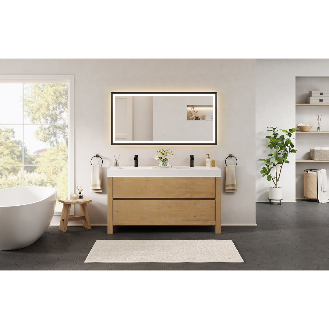 Cascadia 60" Double Bathroom Vanity