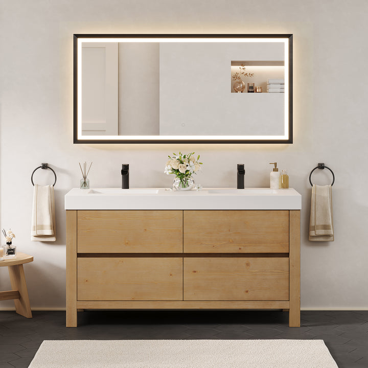 Cascadia 60" Double Bathroom Vanity