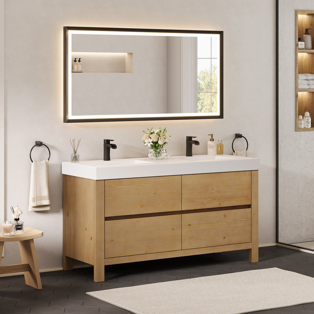 Cascadia 60" Double Bathroom Vanity