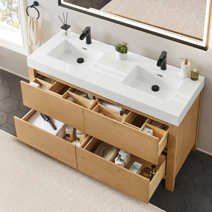 Cascadia 60" Double Bathroom Vanity