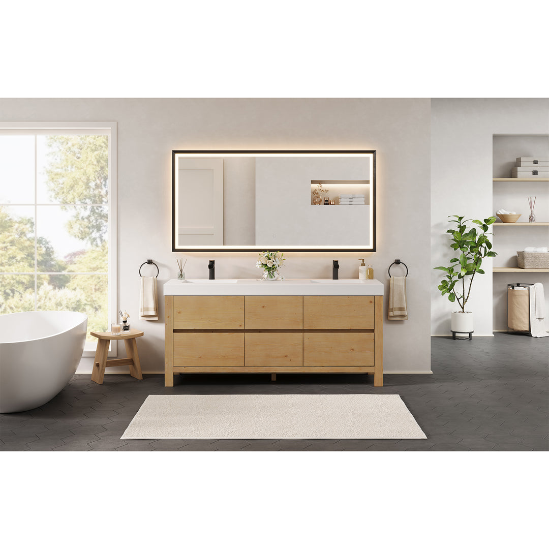 Cascadia 72" Double Bathroom Vanity