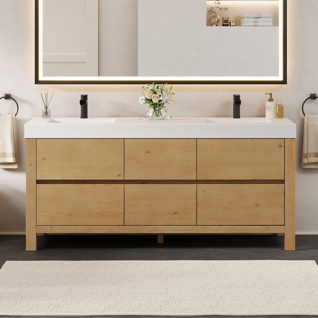 Cascadia 72" Double Bathroom Vanity