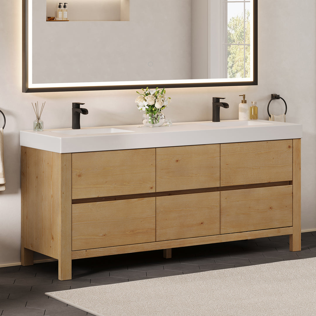 Cascadia 72" Double Bathroom Vanity