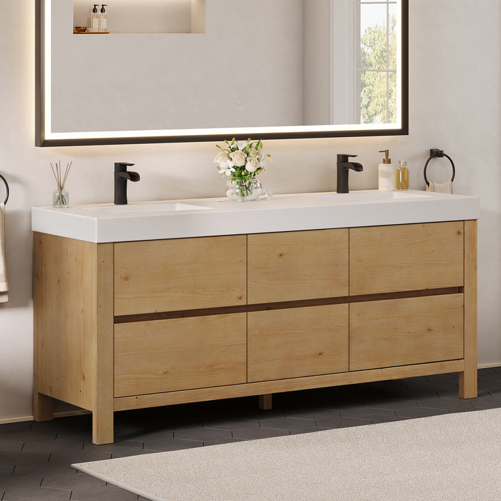 Cascadia 72" Double Bathroom Vanity