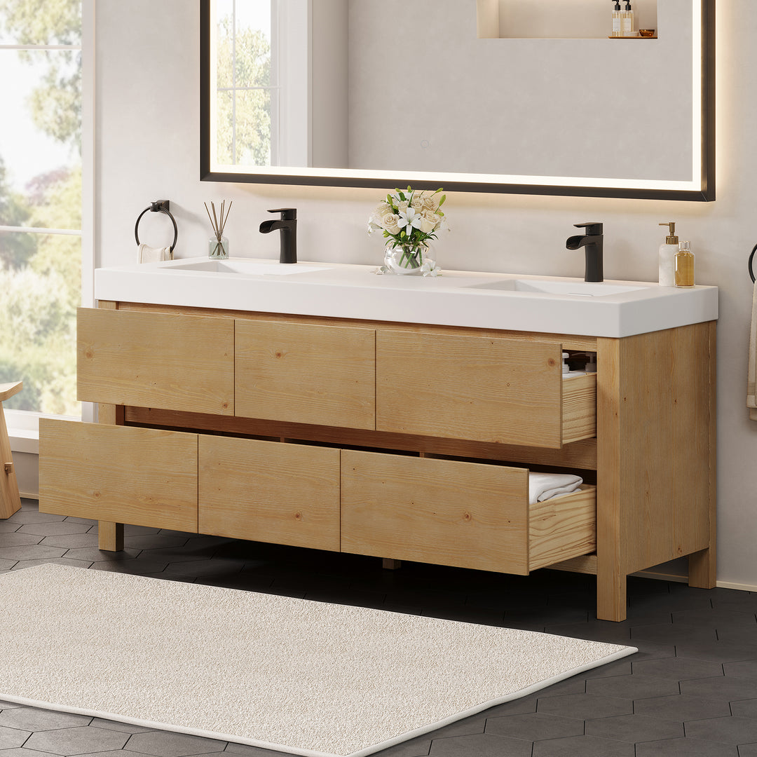 Cascadia 72" Double Bathroom Vanity
