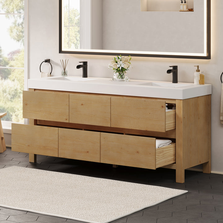 Cascadia 72" Double Bathroom Vanity