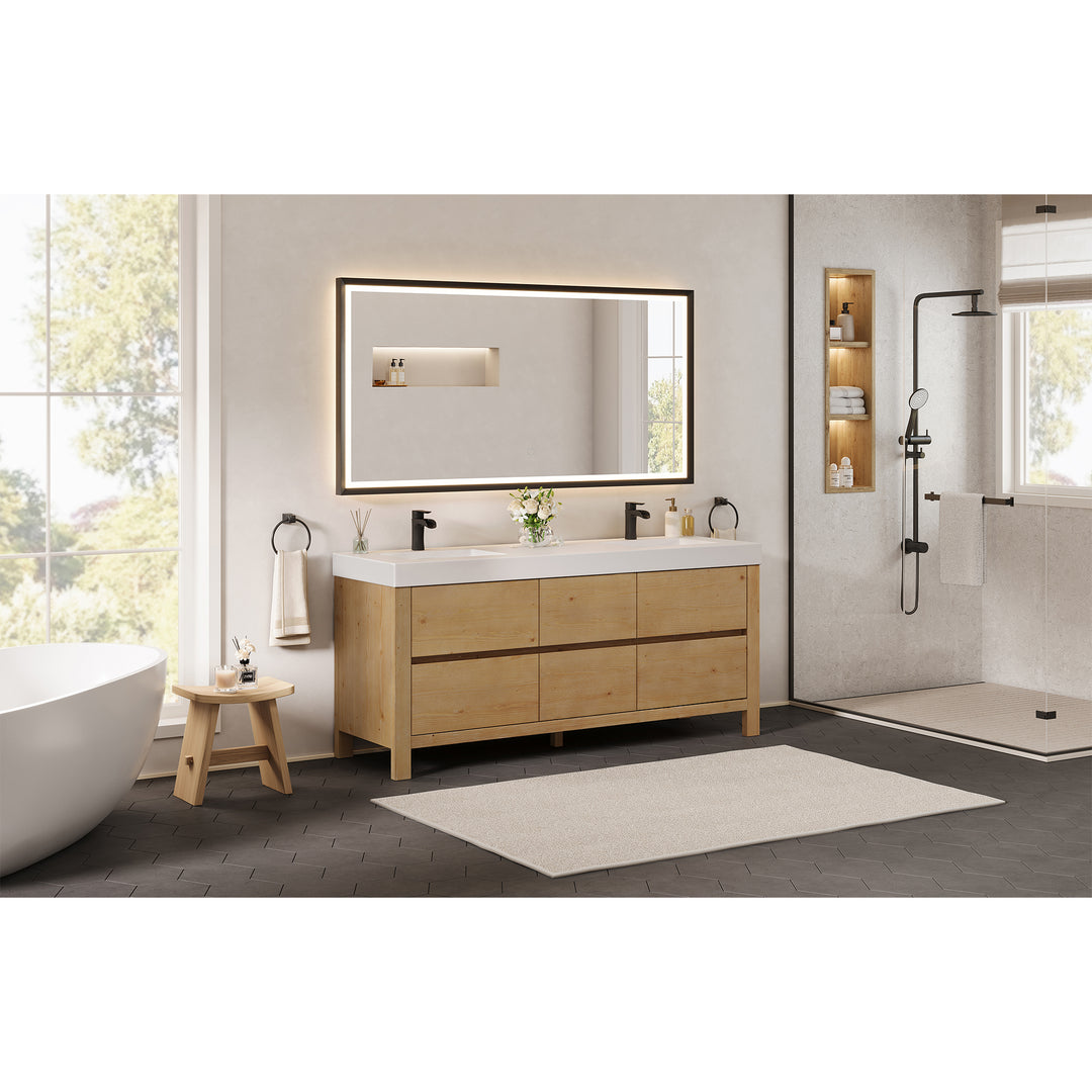 Cascadia 72" Double Bathroom Vanity