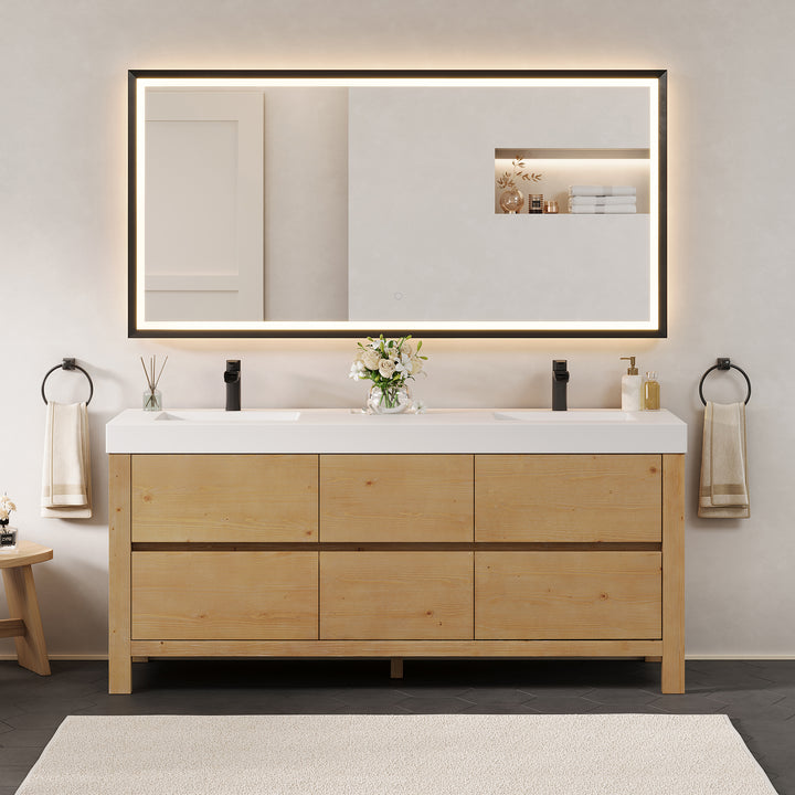 Cascadia 72" Double Bathroom Vanity