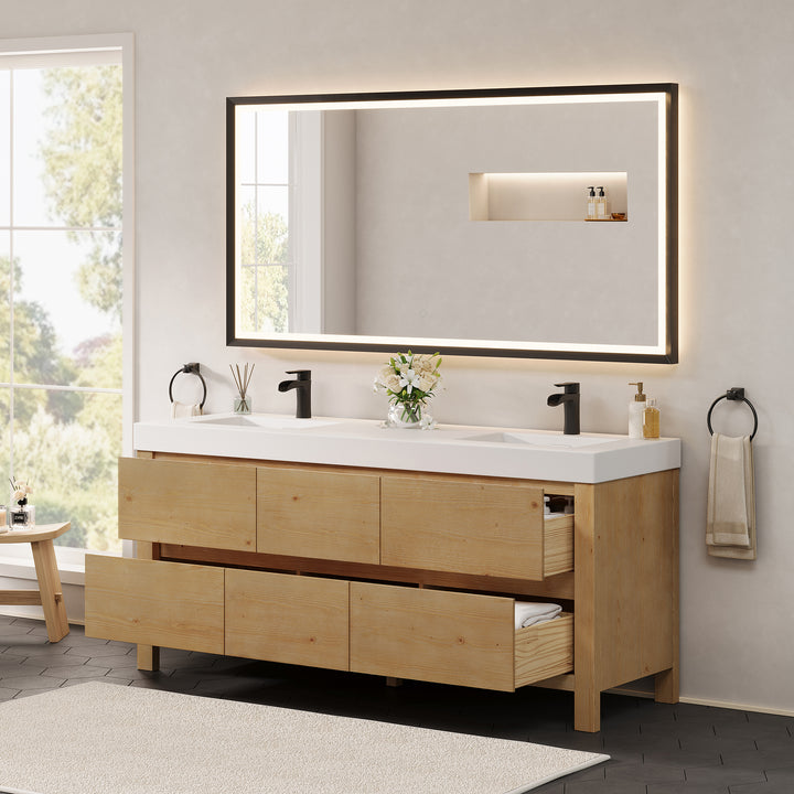 Cascadia 72" Double Bathroom Vanity