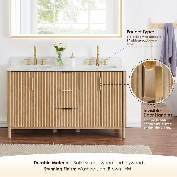 Sierra 60" Double Bathroom Vanity