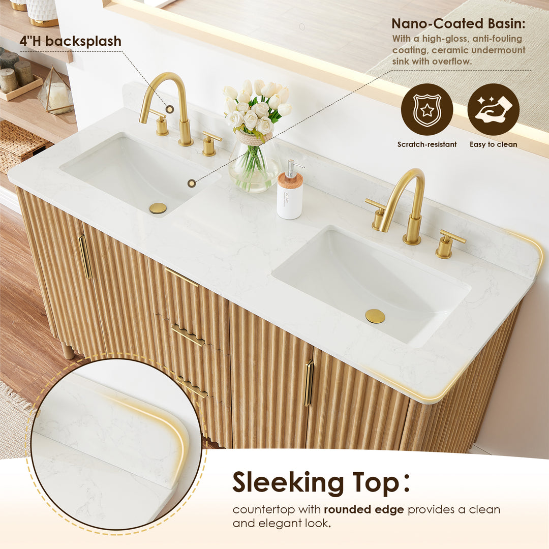 Sierra 60" Double Bathroom Vanity