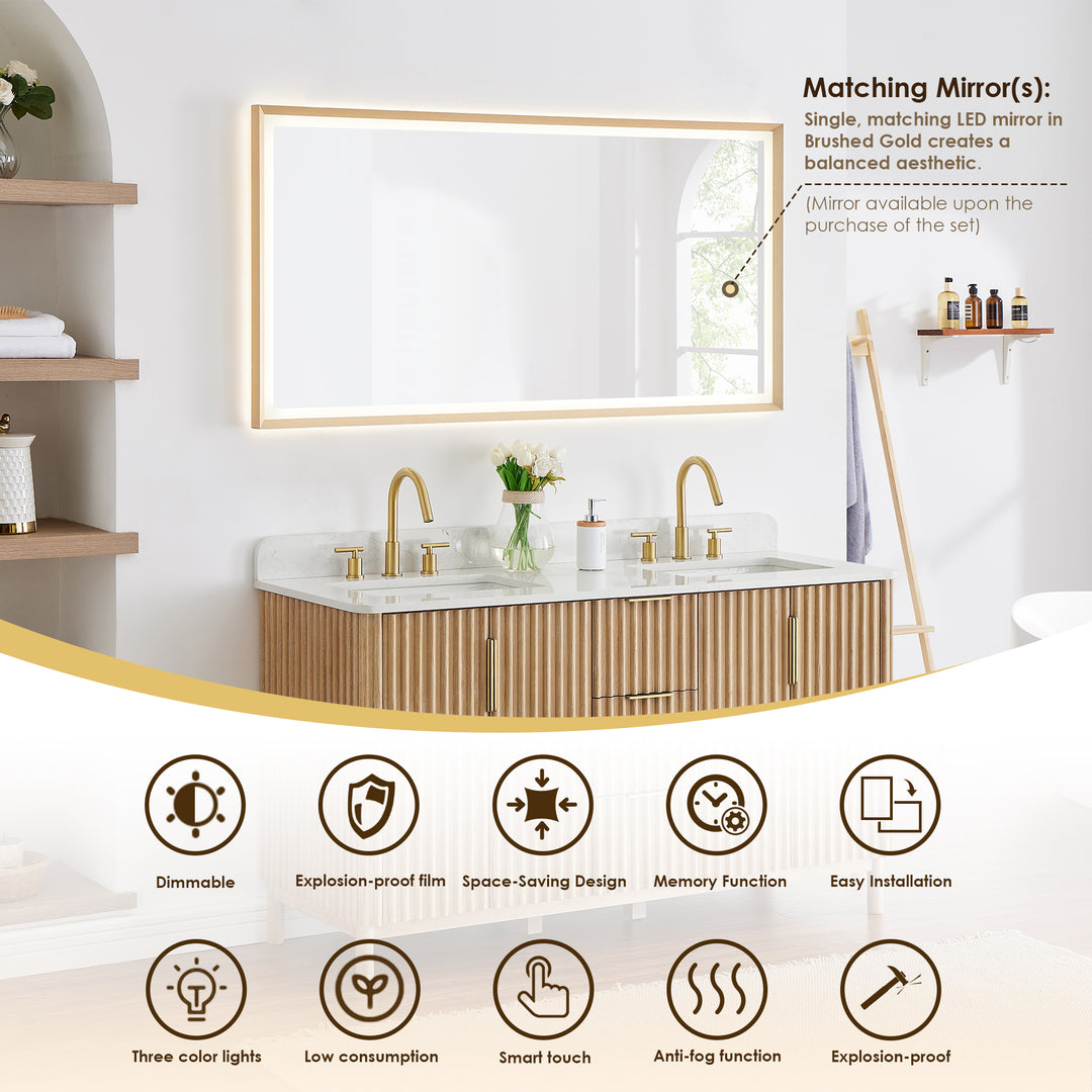 Sierra 60" Double Bathroom Vanity