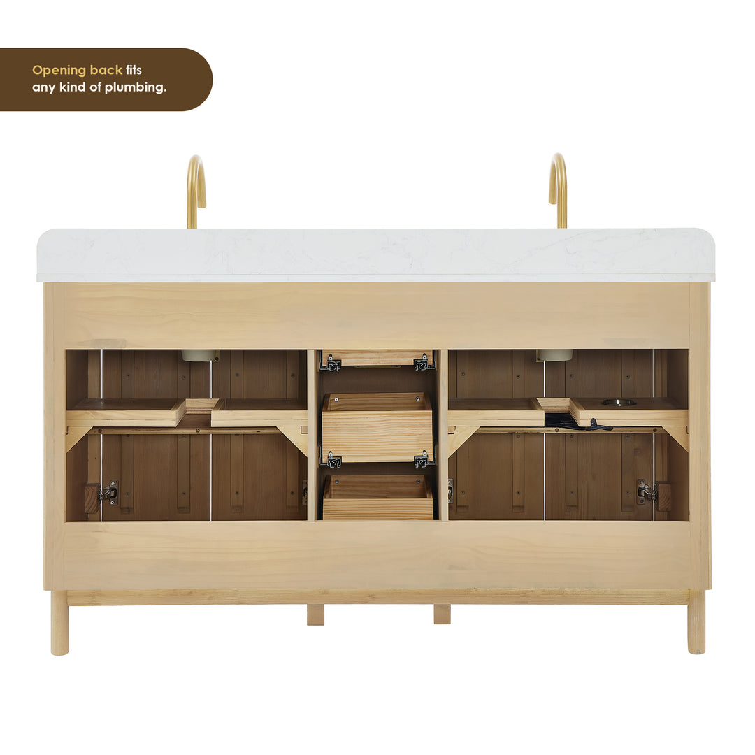 Sierra 60" Double Bathroom Vanity