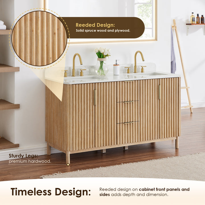 Sierra 60" Double Bathroom Vanity