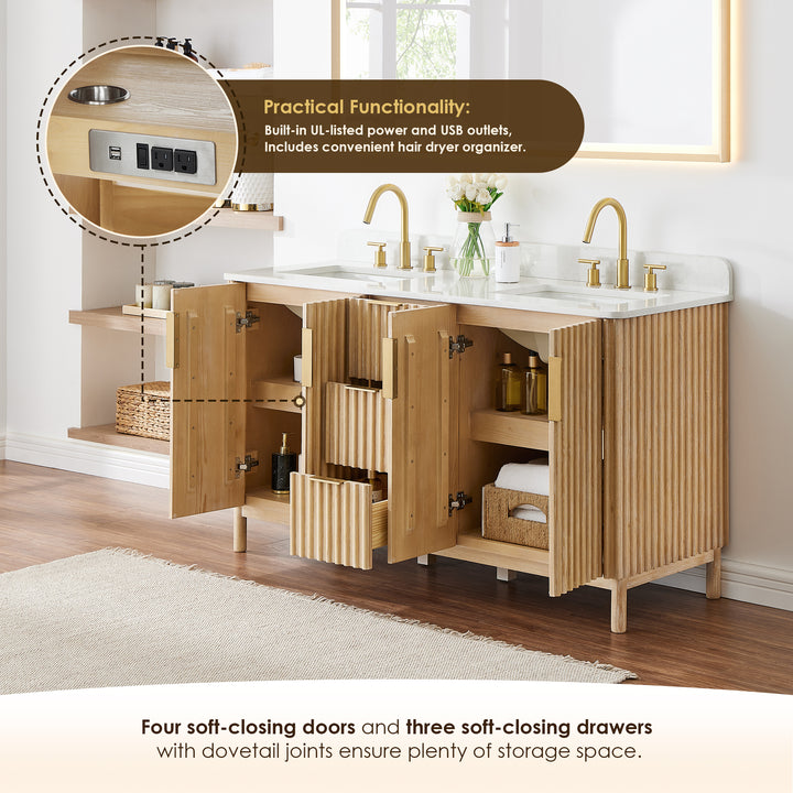 Sierra 60" Double Bathroom Vanity