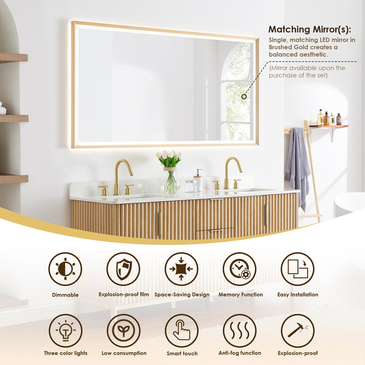 Sierra 72" Double Bathroom Vanity