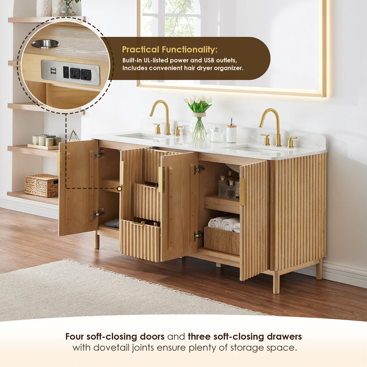 Sierra 72" Double Bathroom Vanity