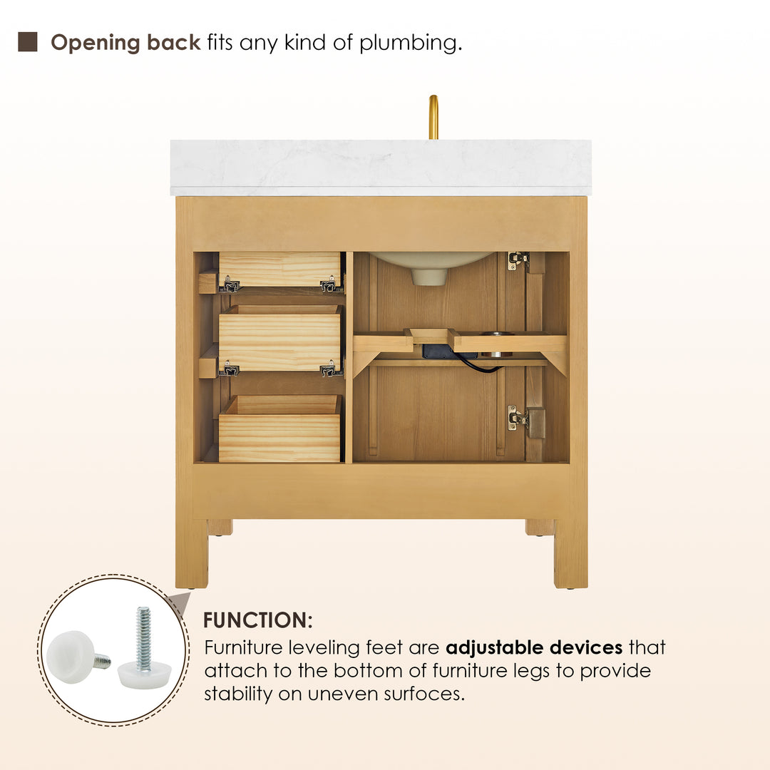 Cedar 36" Single Bathroom Vanity
