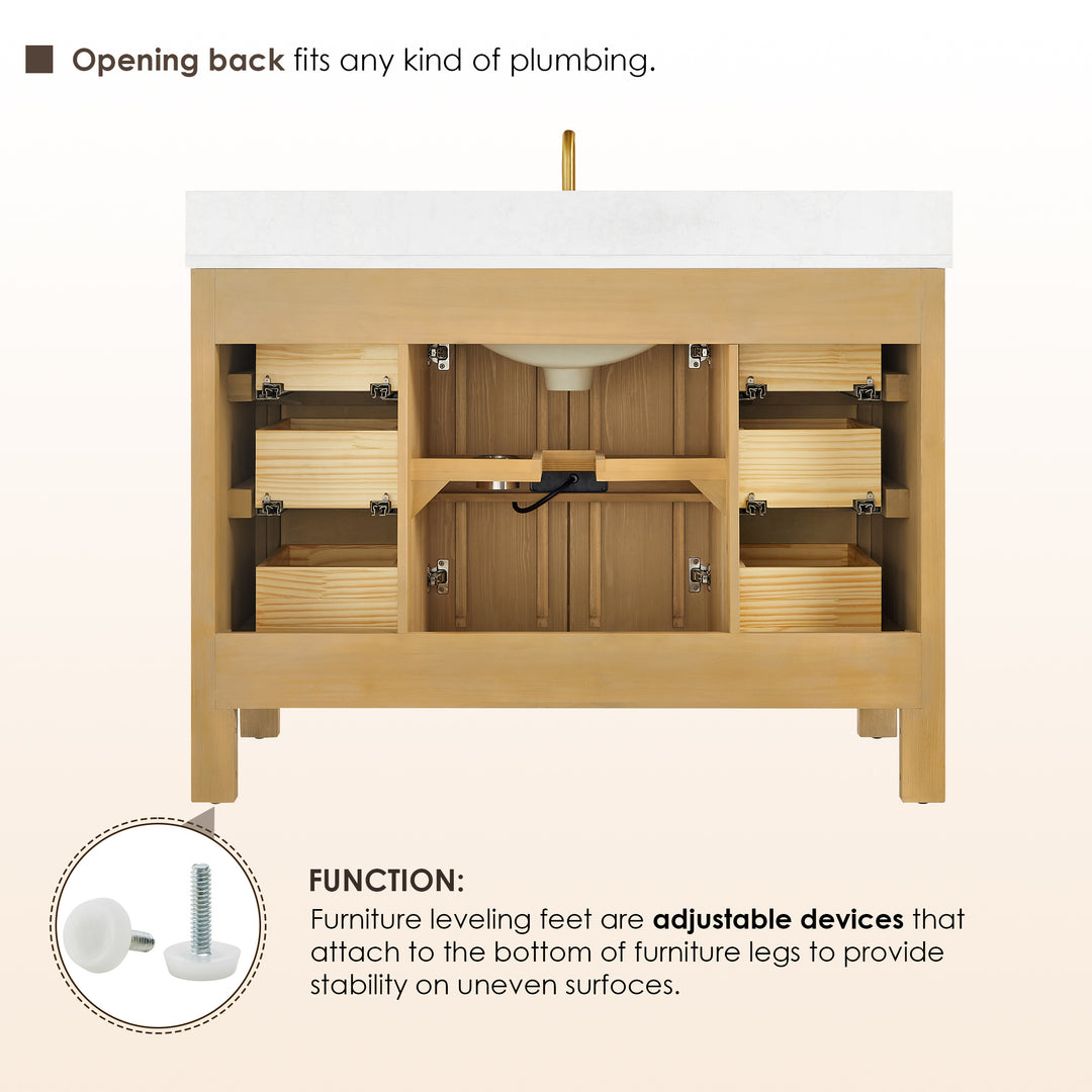 Cedar 48" Single Bathroom Vanity
