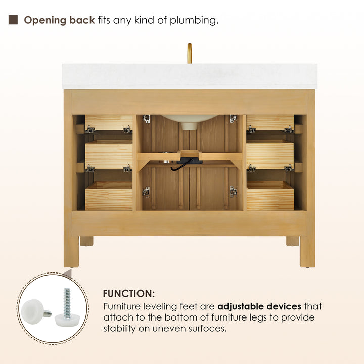 Cedar 48" Single Bathroom Vanity