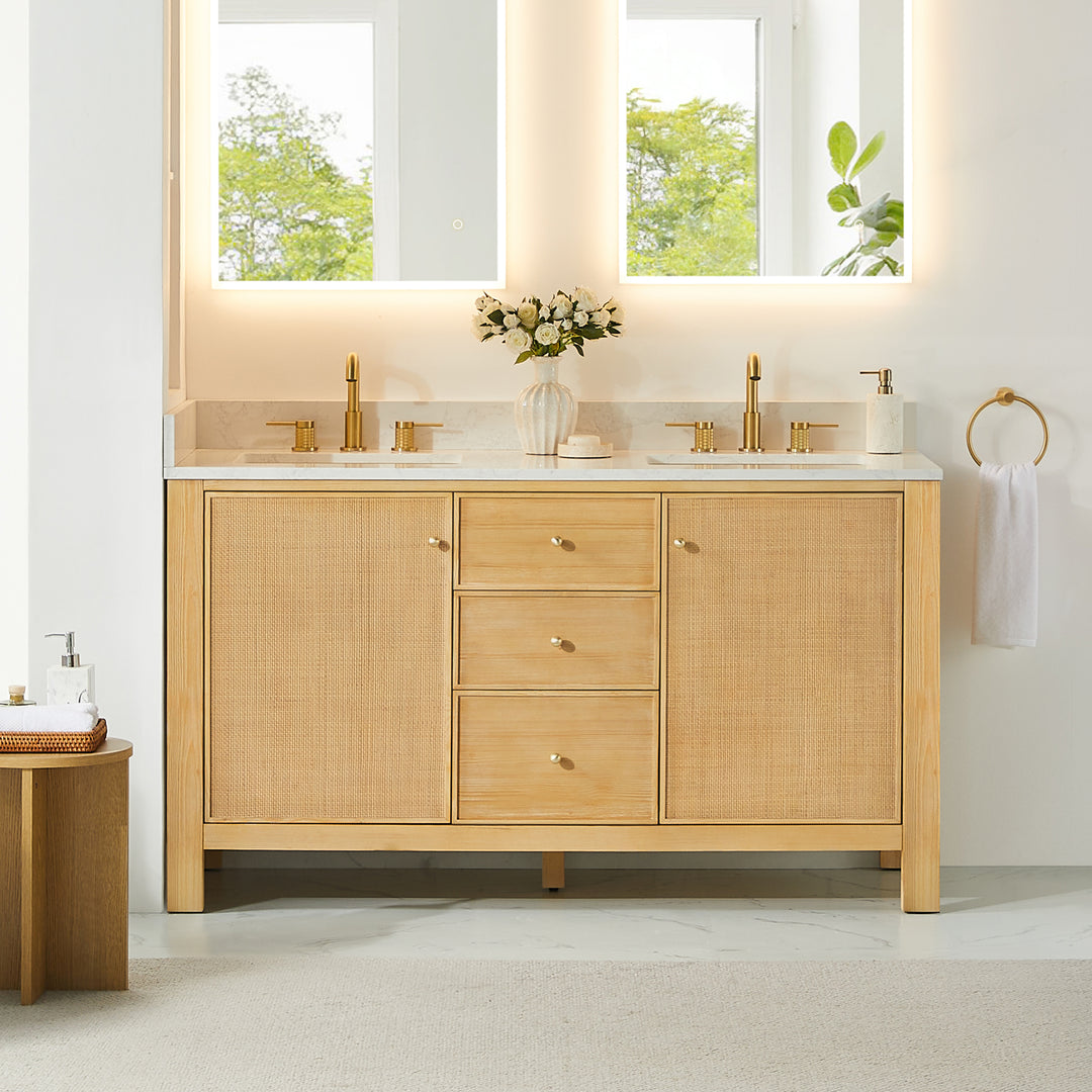 Cedar 60" Double Bathroom Vanity
