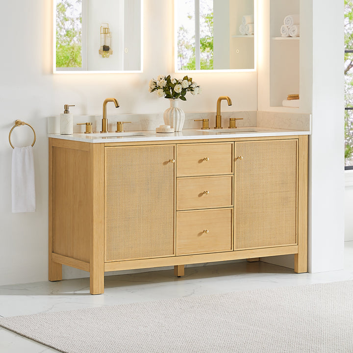 Cedar 60" Double Bathroom Vanity