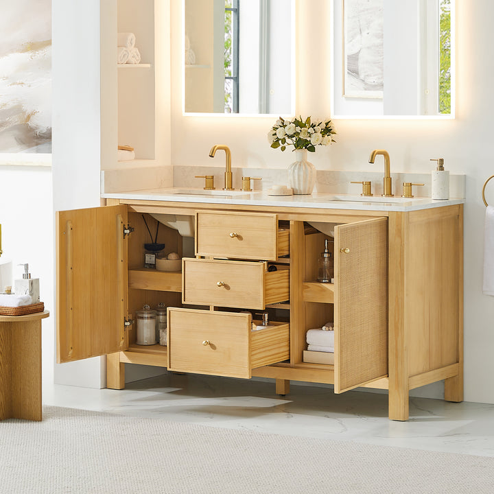 Cedar 60" Double Bathroom Vanity