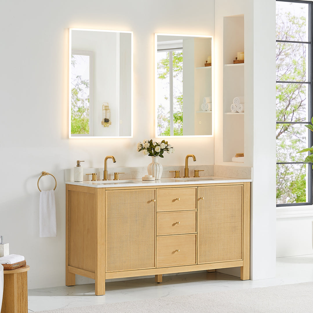 Cedar 60" Double Bathroom Vanity