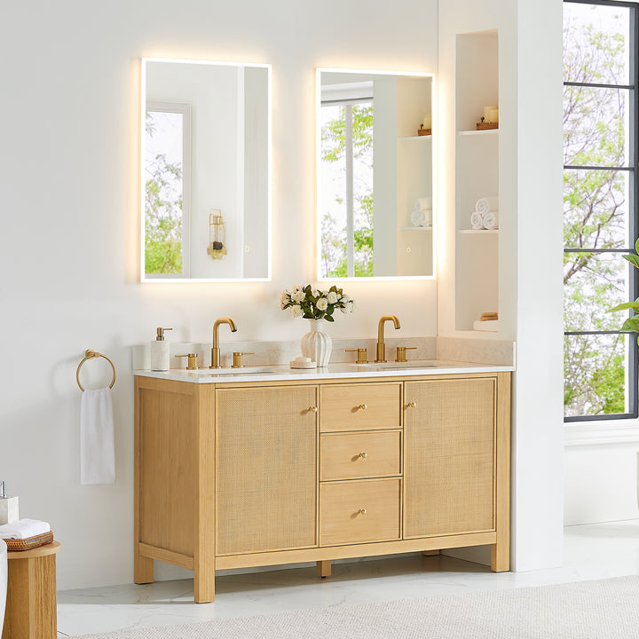 Cedar 60" Double Bathroom Vanity