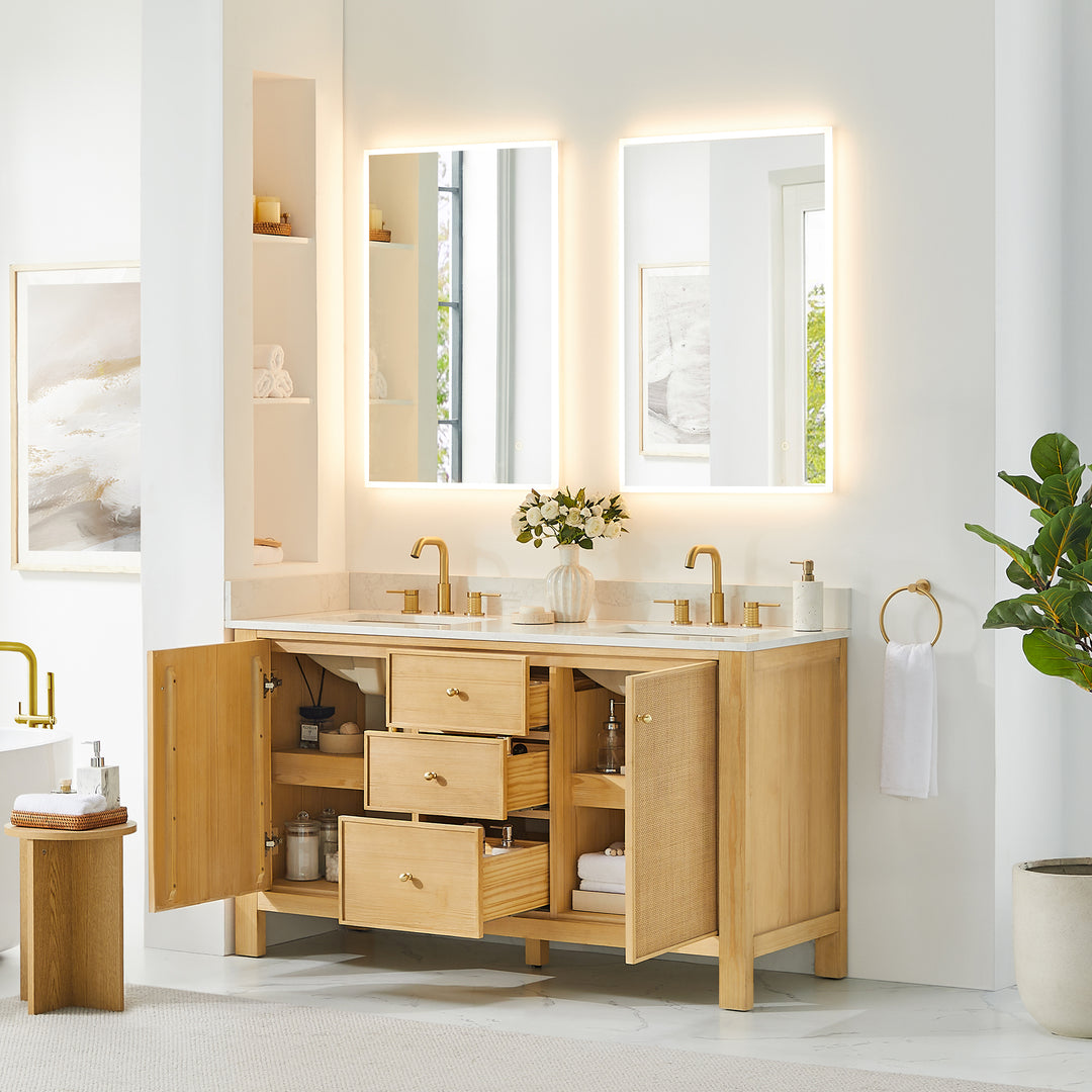 Cedar 60" Double Bathroom Vanity