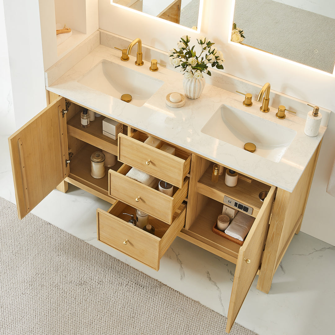 Cedar 60" Double Bathroom Vanity