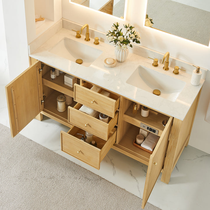 Cedar 60" Double Bathroom Vanity