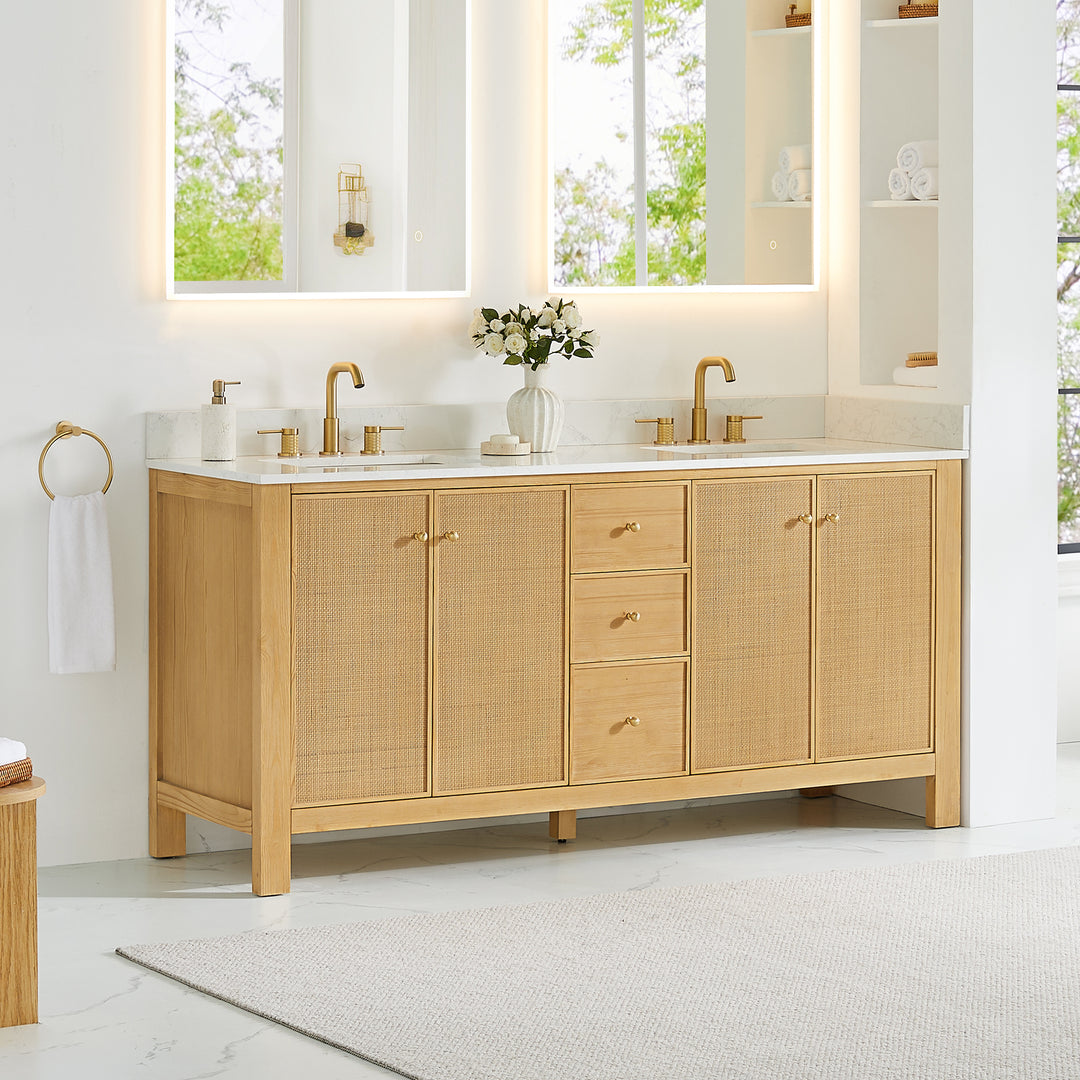 Cedar 72" Double Bathroom Vanity