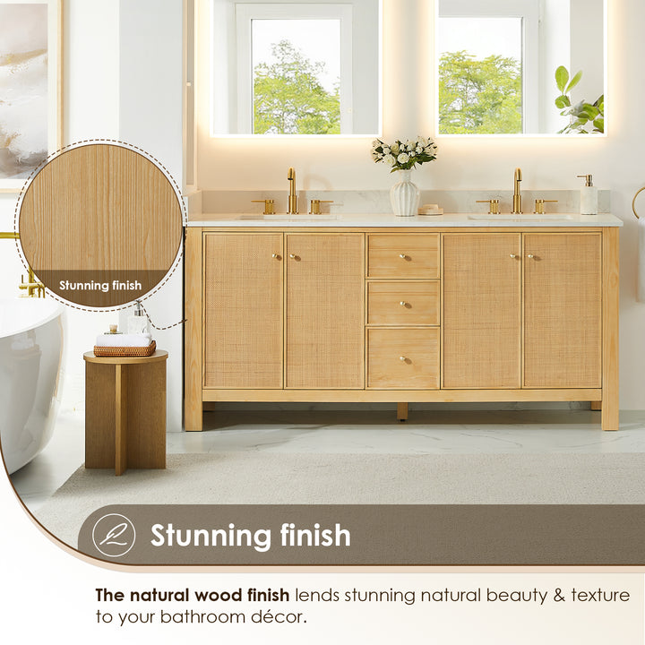 Cedar 72" Double Bathroom Vanity