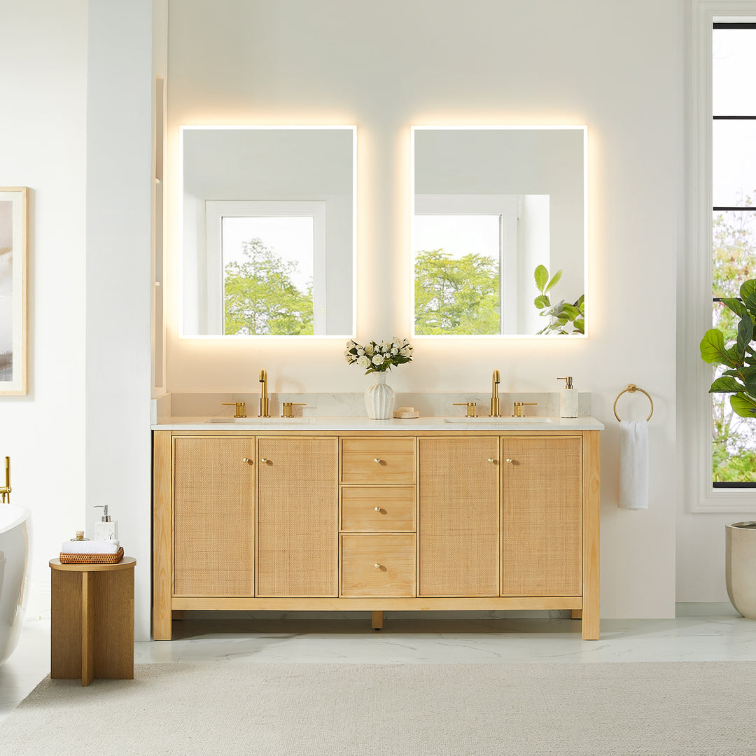 Cedar 72" Double Bathroom Vanity
