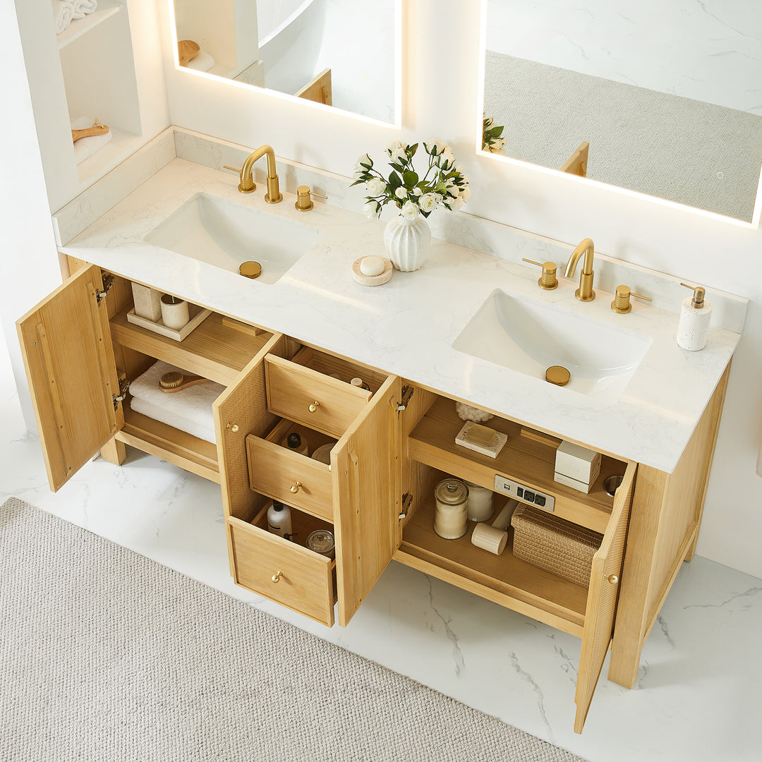 Cedar 72" Double Bathroom Vanity