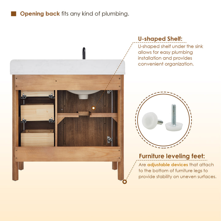 Velora 36" Single Bathroom Vanity