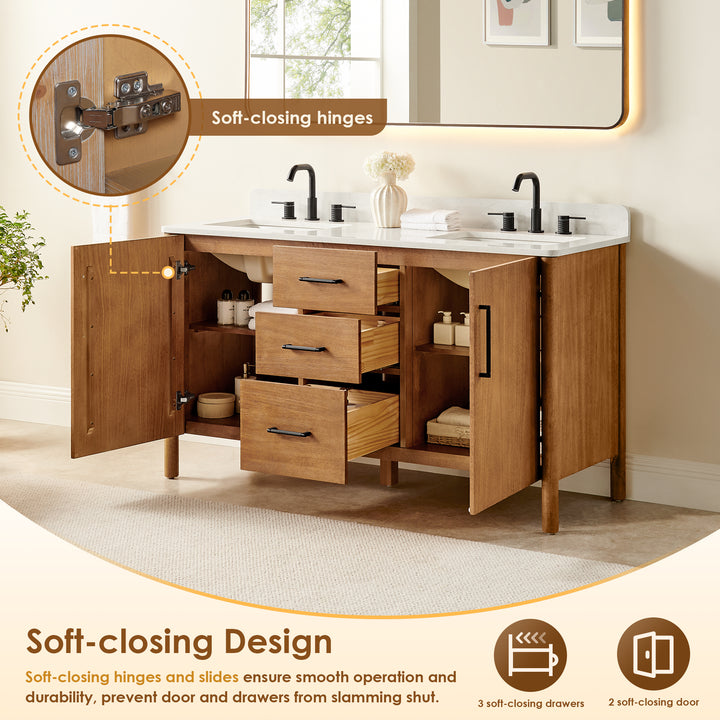 Velora 60" Double Bathroom Vanity