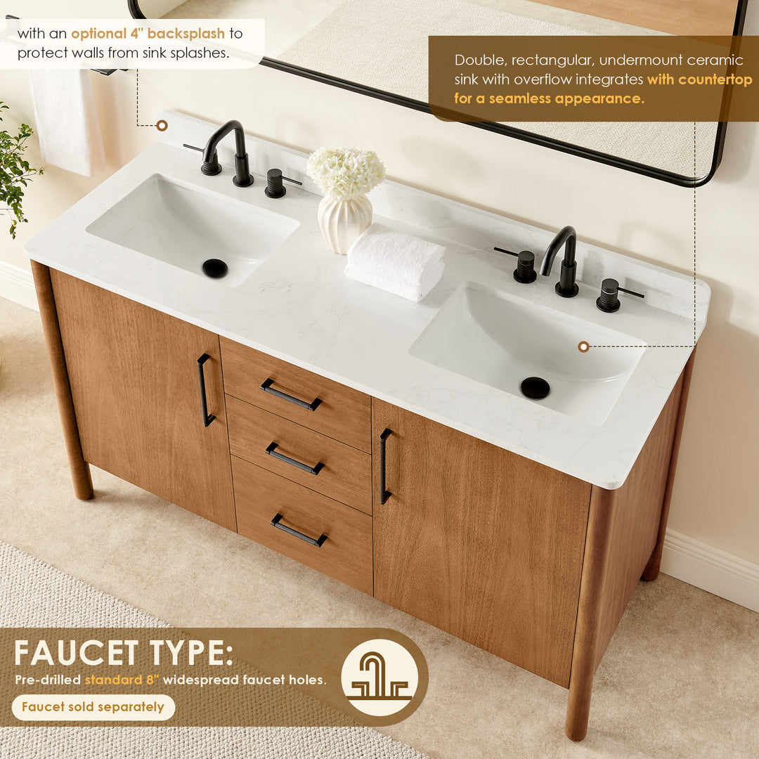 Velora 60" Double Bathroom Vanity