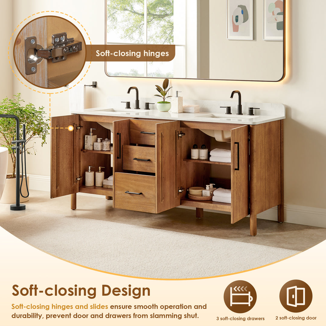 Velora 72" Double Bathroom Vanity