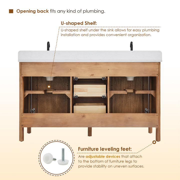 Velora 72" Double Bathroom Vanity