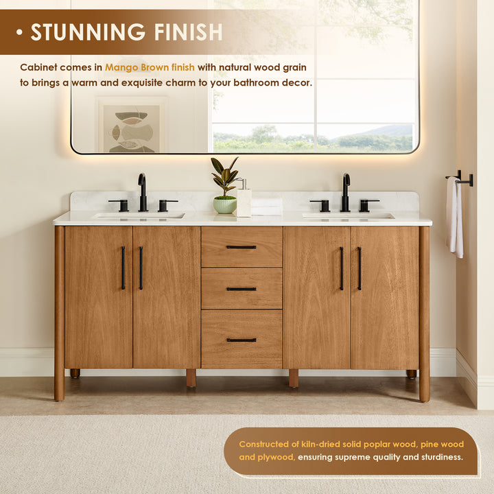 Velora 72" Double Bathroom Vanity