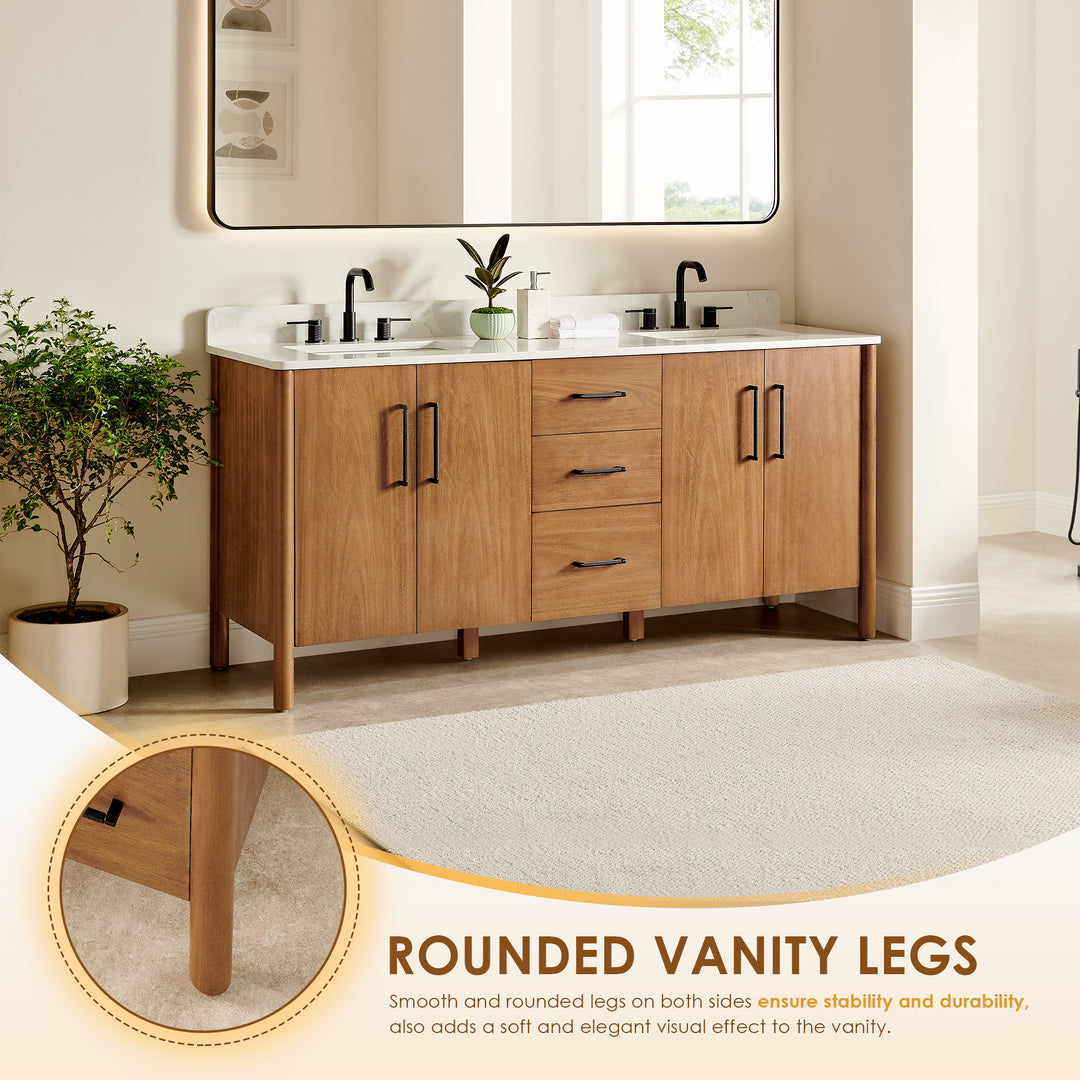 Velora 72" Double Bathroom Vanity