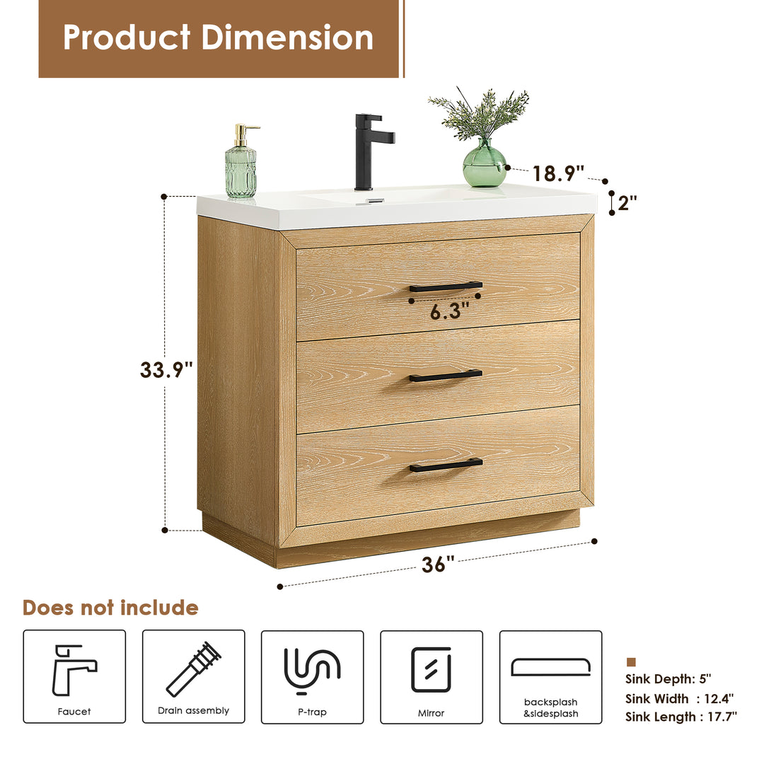 Sigrid 36" Single Bathroom Vanity