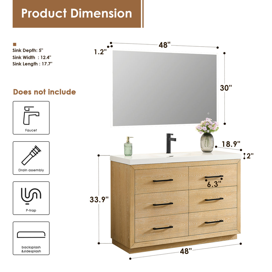 Sigrid 48" Single Bathroom Vanity