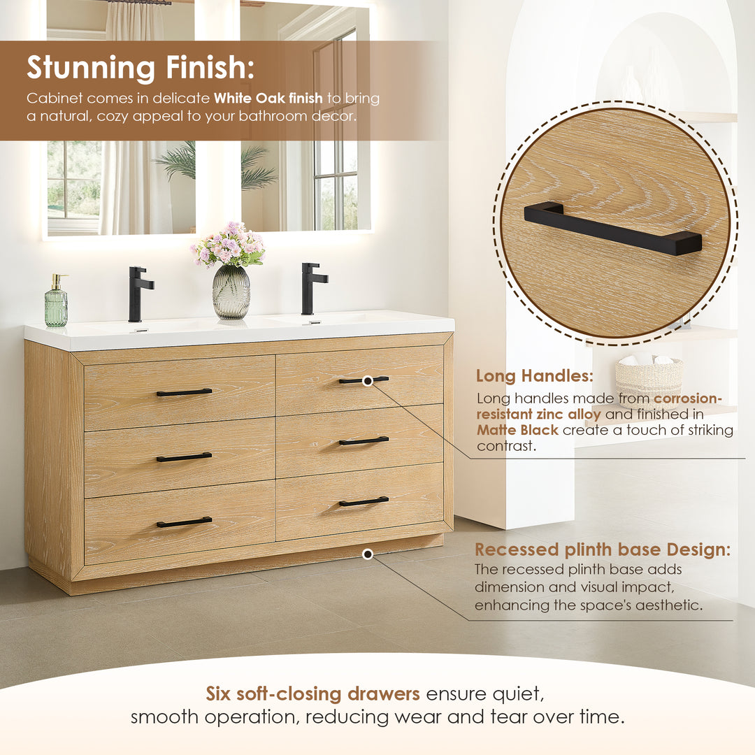 Sigrid 60" Double Bathroom Vanity