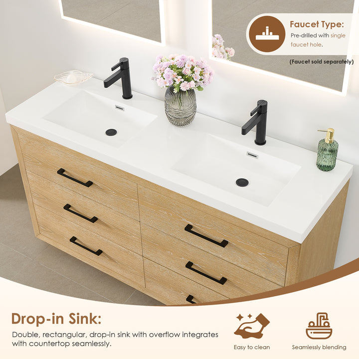 Sigrid 60" Double Bathroom Vanity